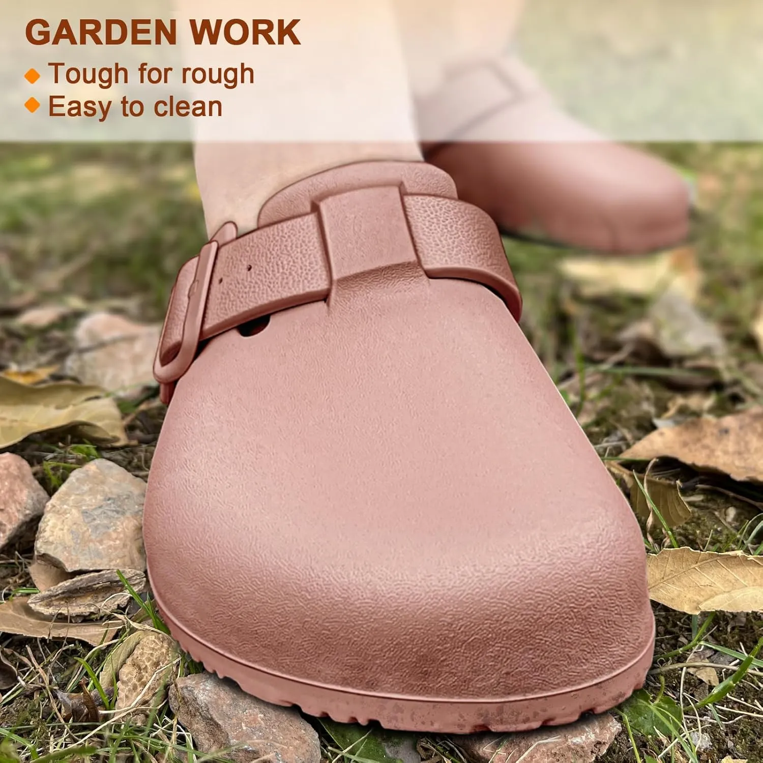KEMISANT Women Clogs,Comfortable Mules Sandals Slippers Nurse Garden Shoes Unisex for Men Cushioned Support