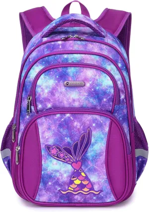 Kids Backpack for Girls Preschool Elementary Kindergarten School Bag 15.6″ Multifunctional Cute Large Capacity