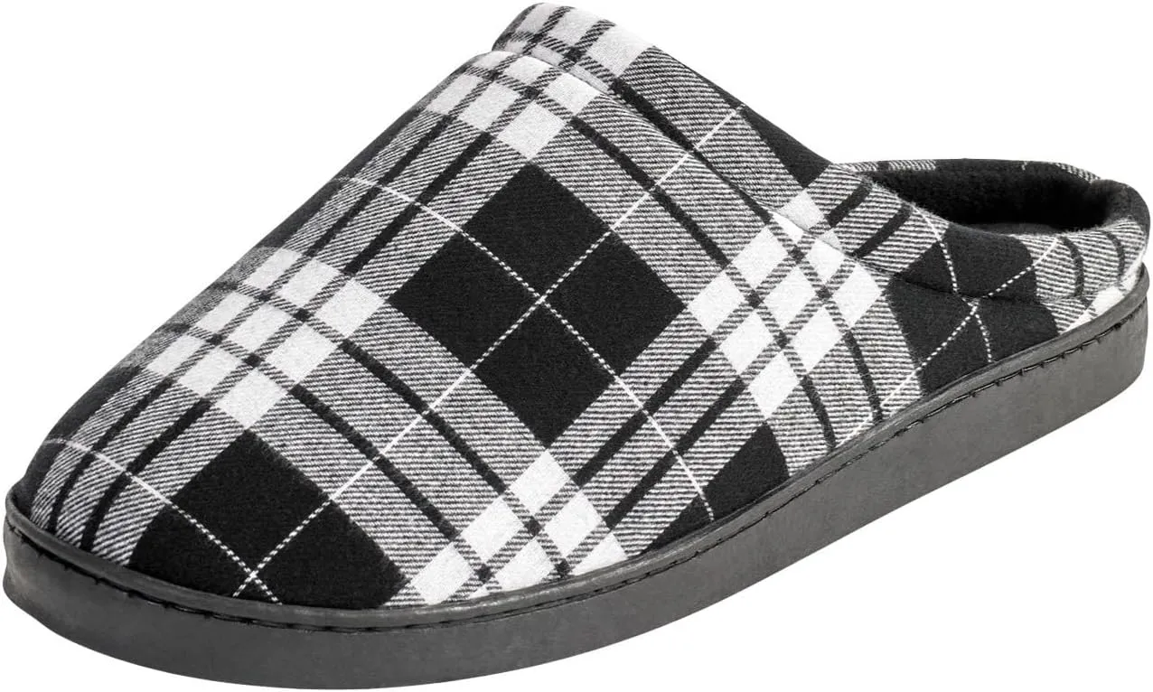 KingSize Men's Wide Width Fleece Clog Slippers