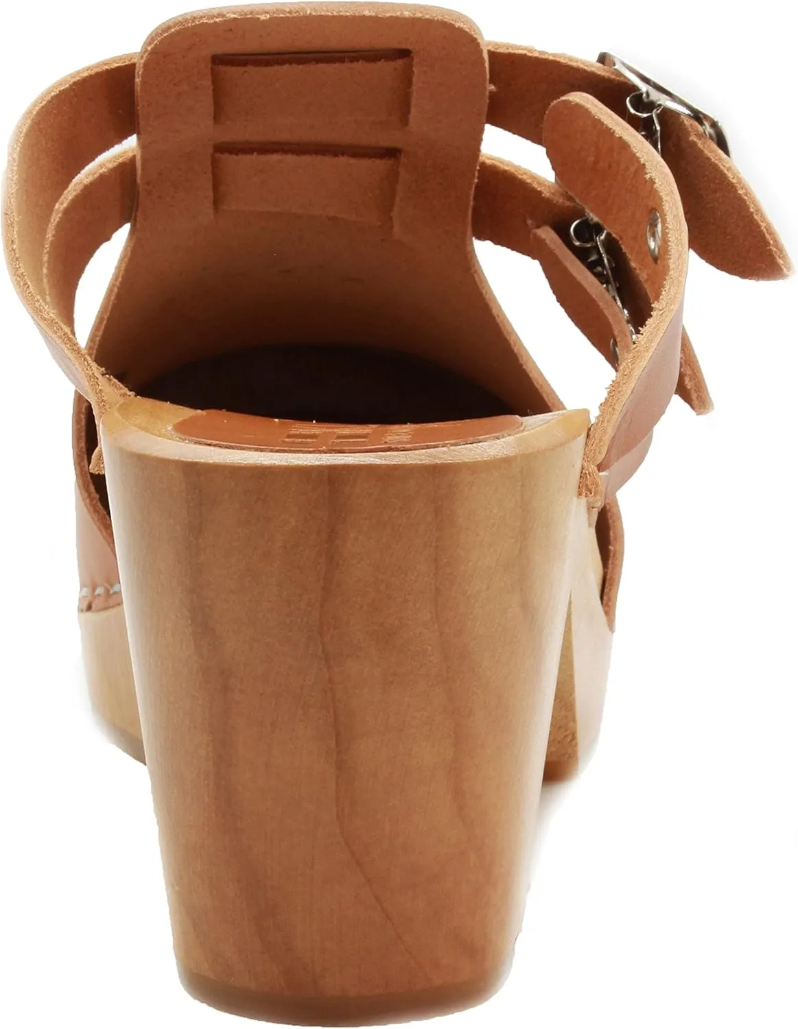 KLÄGN Swedish Wooden Mid-Heel Clogs