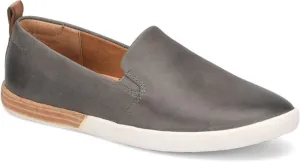 KORK-EASE Peyton Women's Slip-On - Hand-Finished Leather with Inset Stacked Heel Detail for a Unique Look