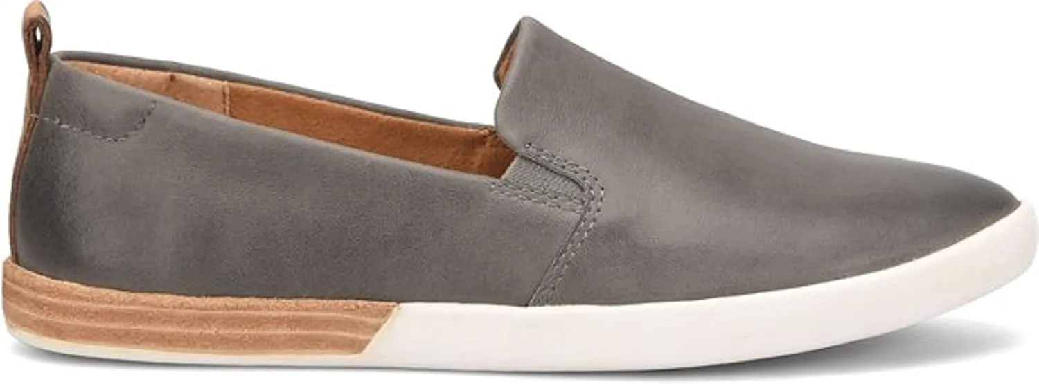 KORK-EASE Peyton Women's Slip-On - Hand-Finished Leather with Inset Stacked Heel Detail for a Unique Look