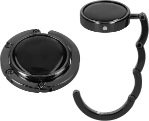 kwmobile Purse Hanger for Table (Set of 2) - Purse Hook for Table - Folding Handbag Hanger - Portable Bag Holder
