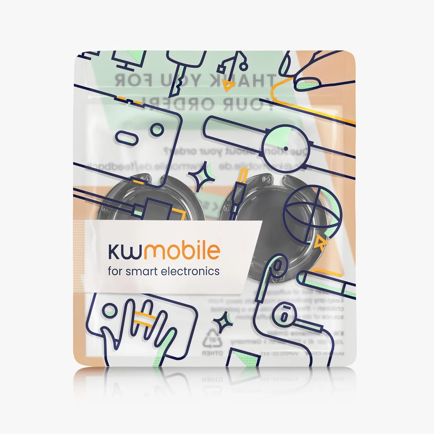 kwmobile Purse Hanger for Table (Set of 2) - Purse Hook for Table - Folding Handbag Hanger - Portable Bag Holder