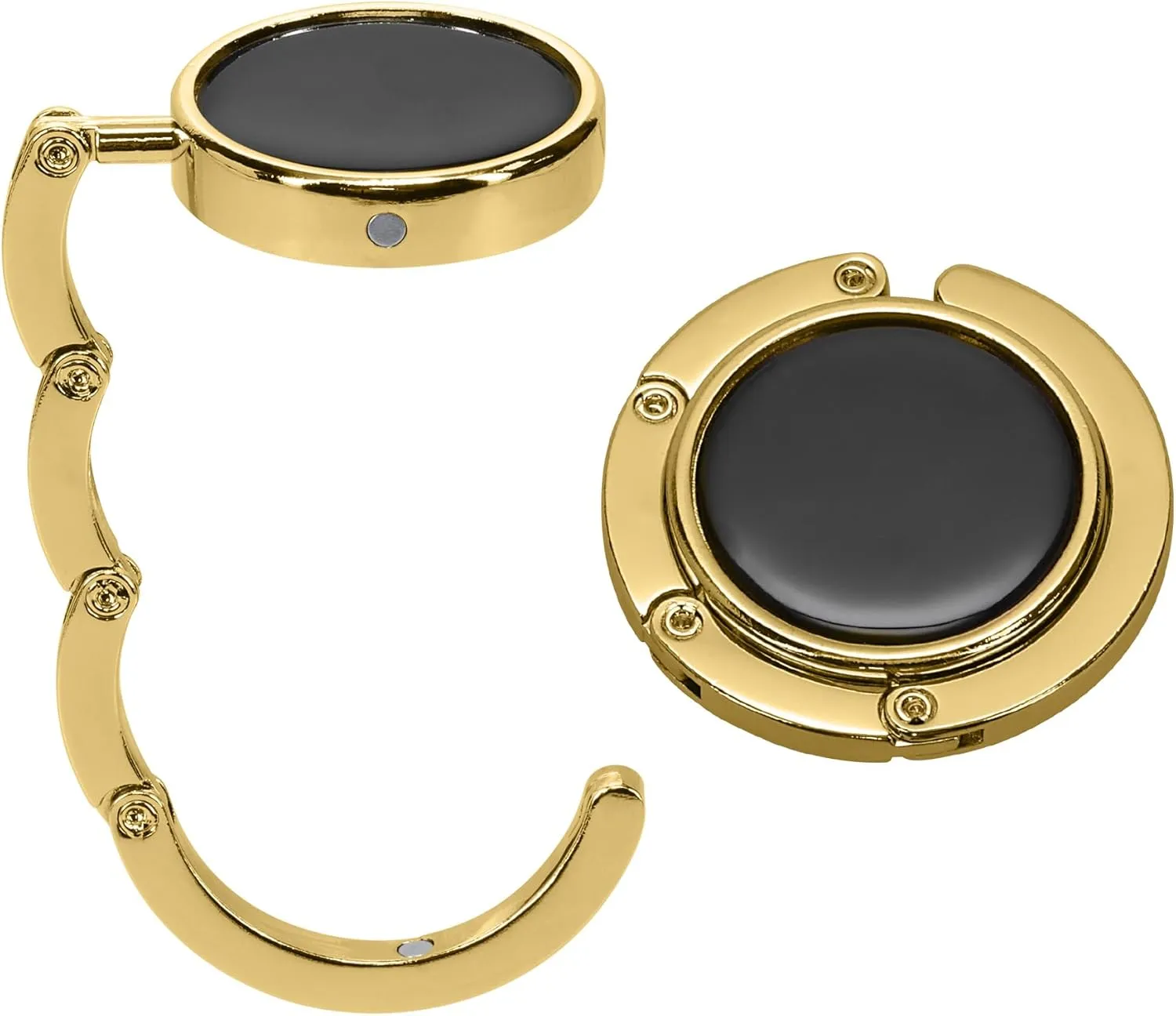 kwmobile Purse Hanger for Table (Set of 2) - Purse Hook for Table - Folding Handbag Hanger - Portable Bag Holder