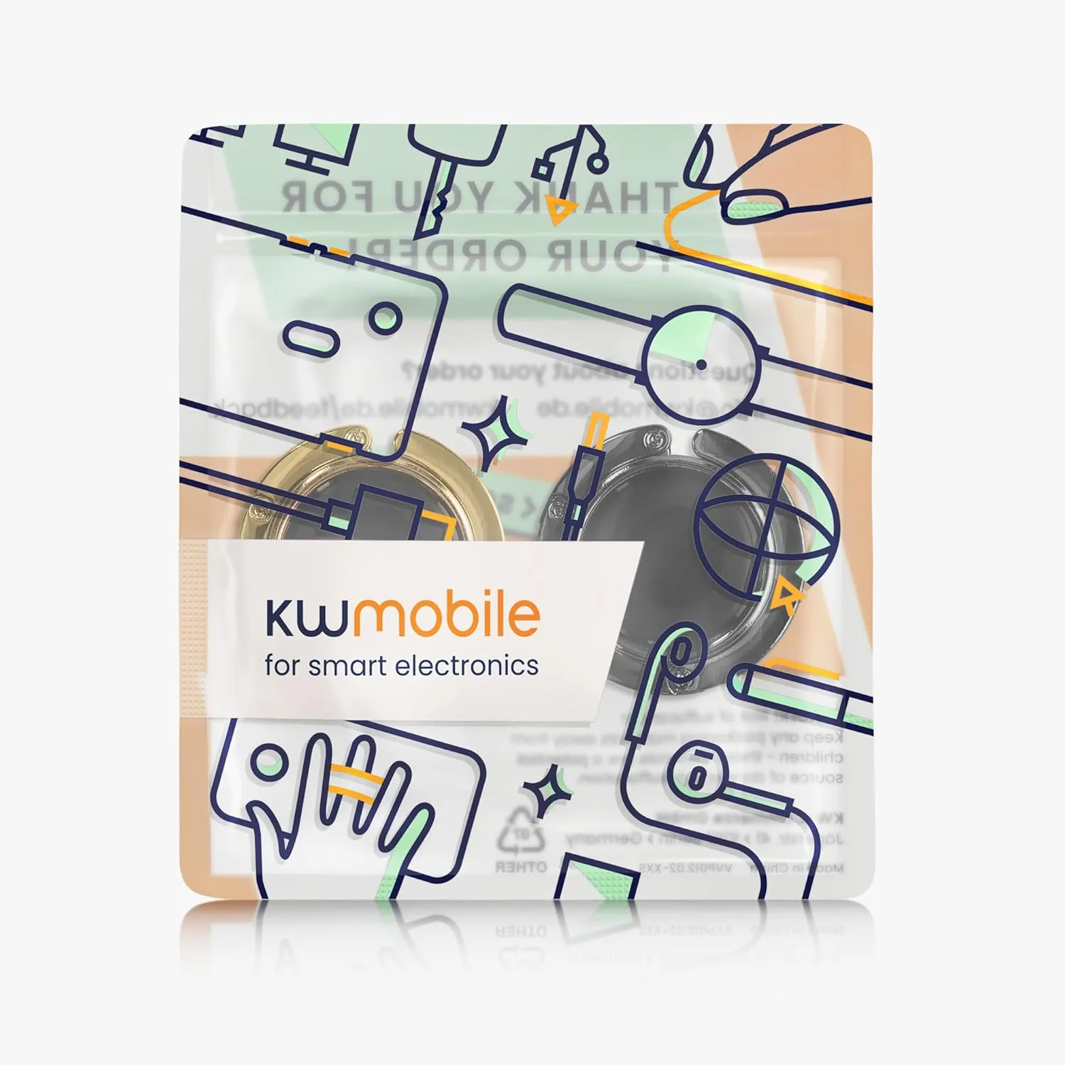 kwmobile Purse Hanger for Table (Set of 2) - Purse Hook for Table - Folding Handbag Hanger - Portable Bag Holder