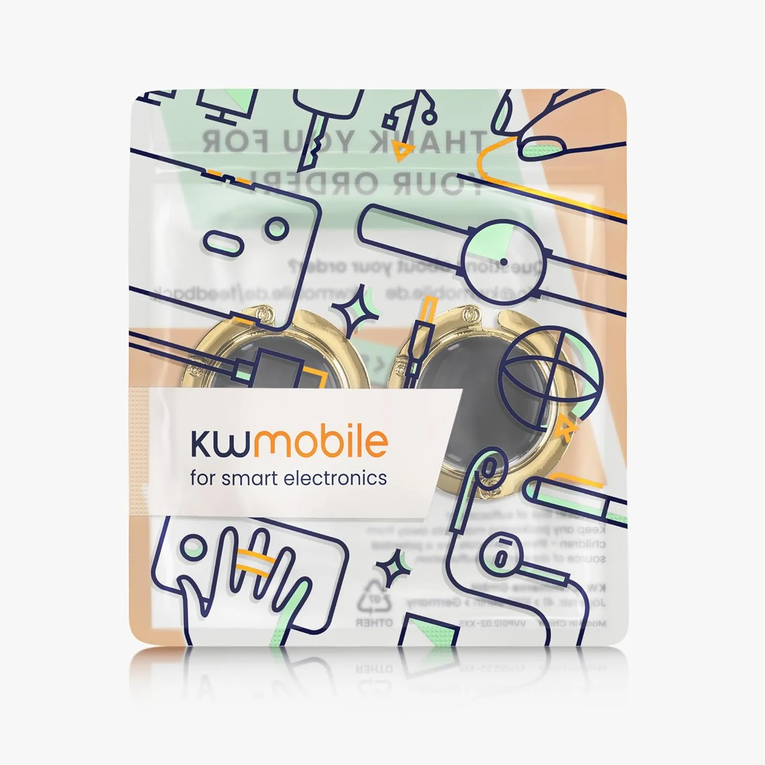 kwmobile Purse Hanger for Table (Set of 2) - Purse Hook for Table - Folding Handbag Hanger - Portable Bag Holder