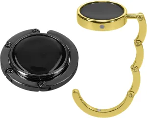 kwmobile Purse Hanger for Table (Set of 2) - Purse Hook for Table - Folding Handbag Hanger - Portable Bag Holder