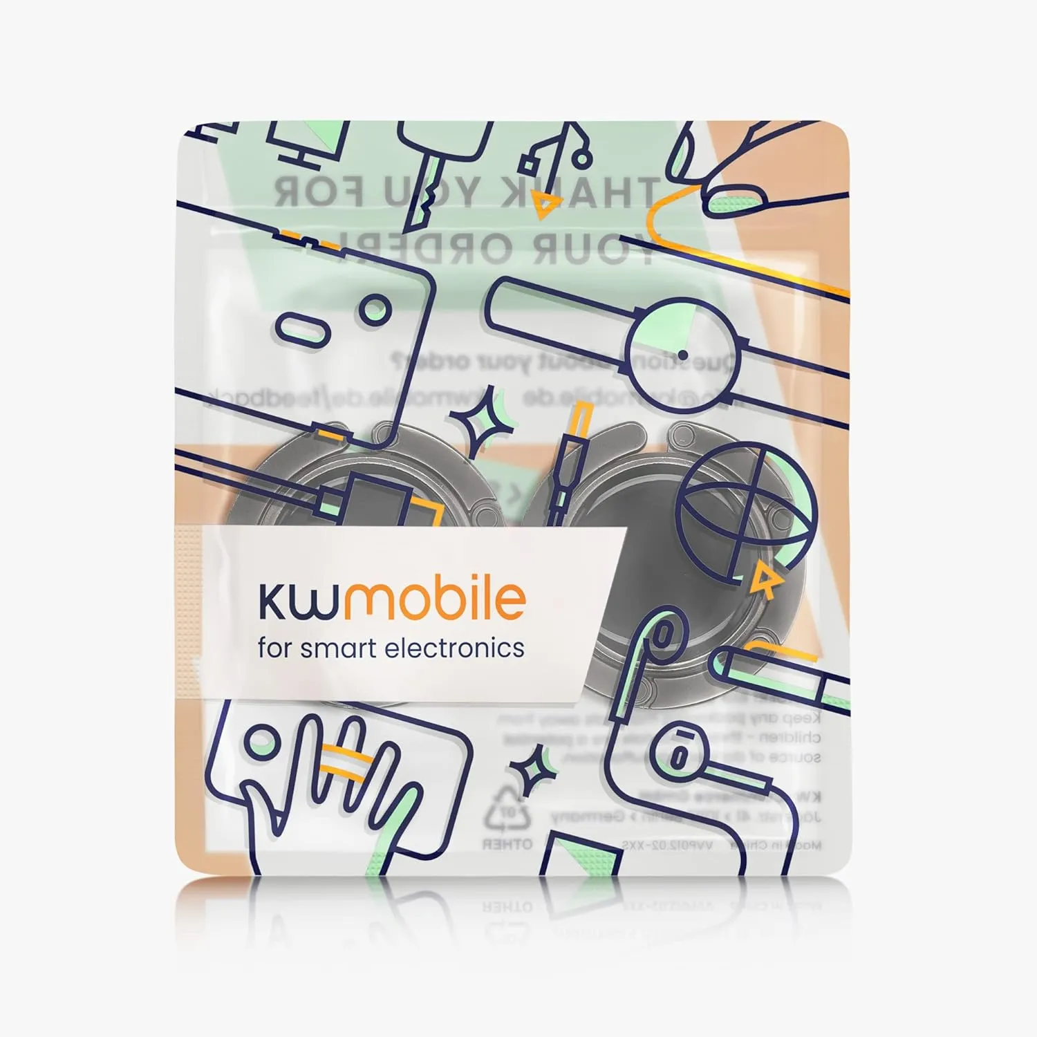 kwmobile Purse Hanger for Table (Set of 2) - Purse Hook for Table - Folding Handbag Hanger - Portable Bag Holder