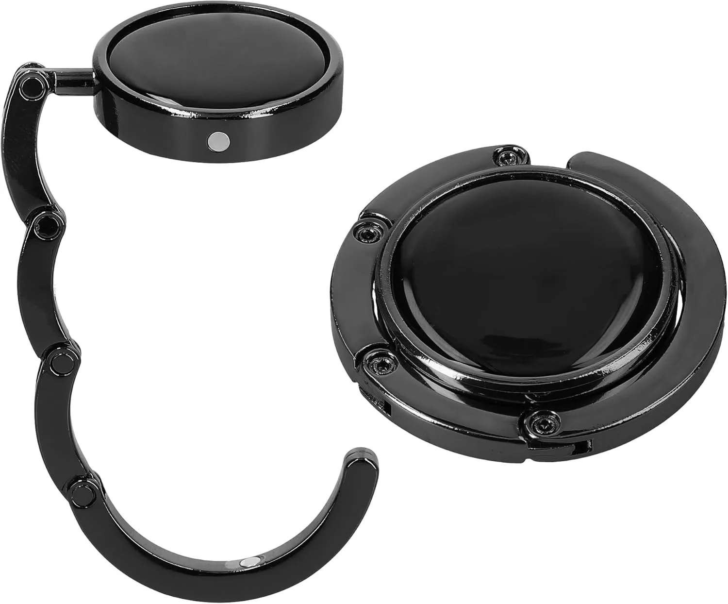 kwmobile Purse Hanger for Table (Set of 2) - Purse Hook for Table - Folding Handbag Hanger - Portable Bag Holder
