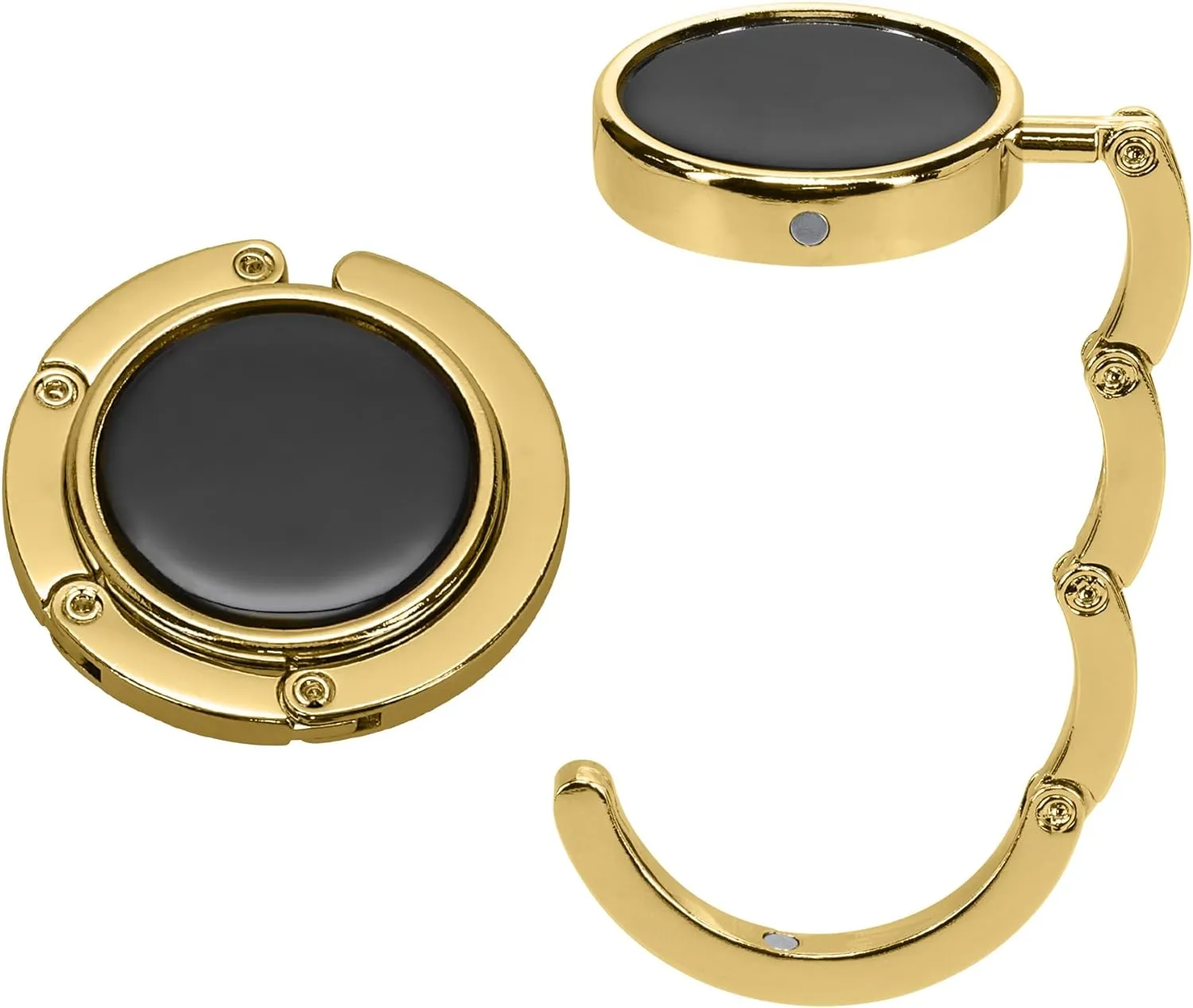 kwmobile Purse Hanger for Table (Set of 2) - Purse Hook for Table - Folding Handbag Hanger - Portable Bag Holder