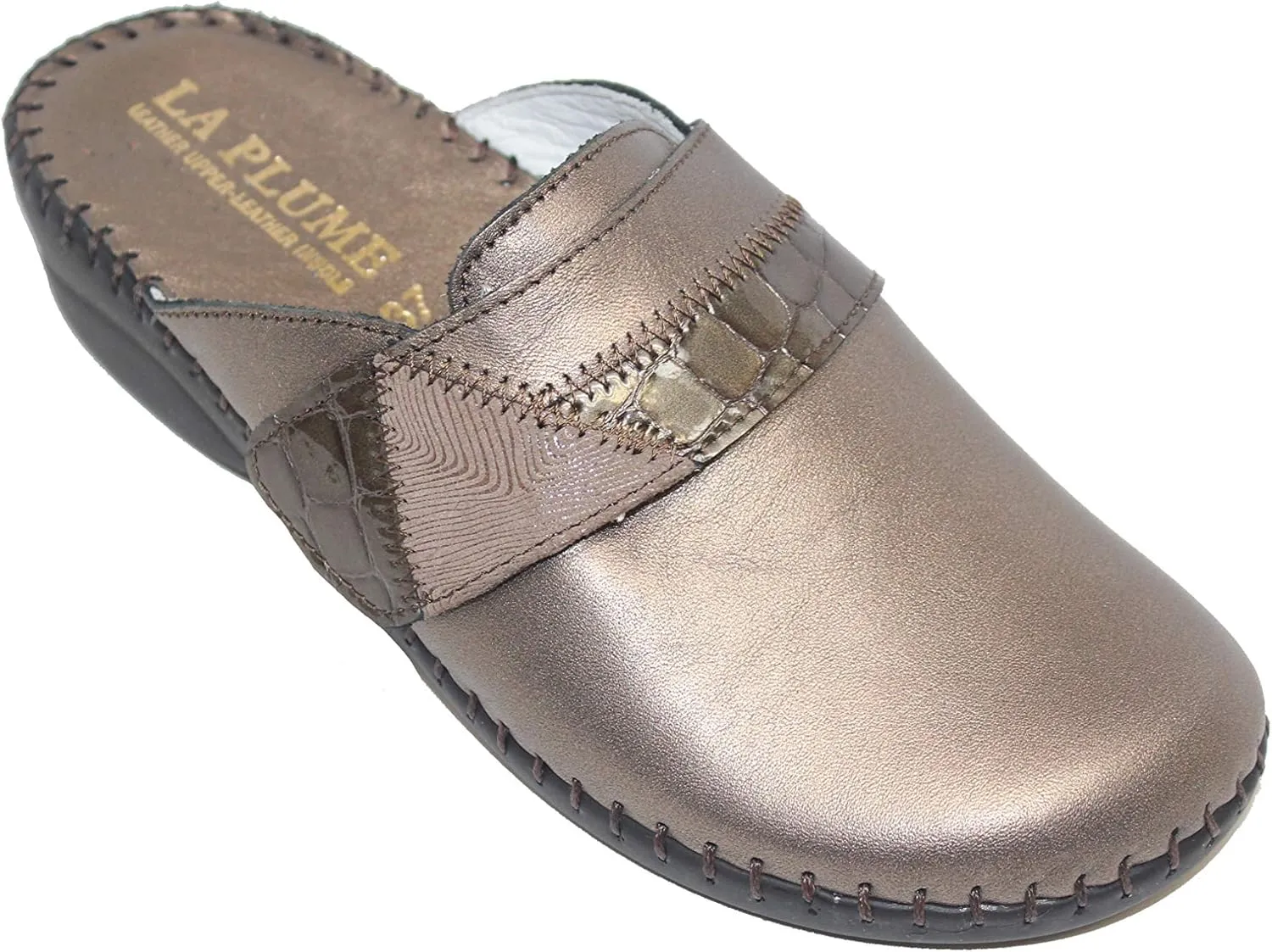 La Plume Womens Santori Slip-On Clog