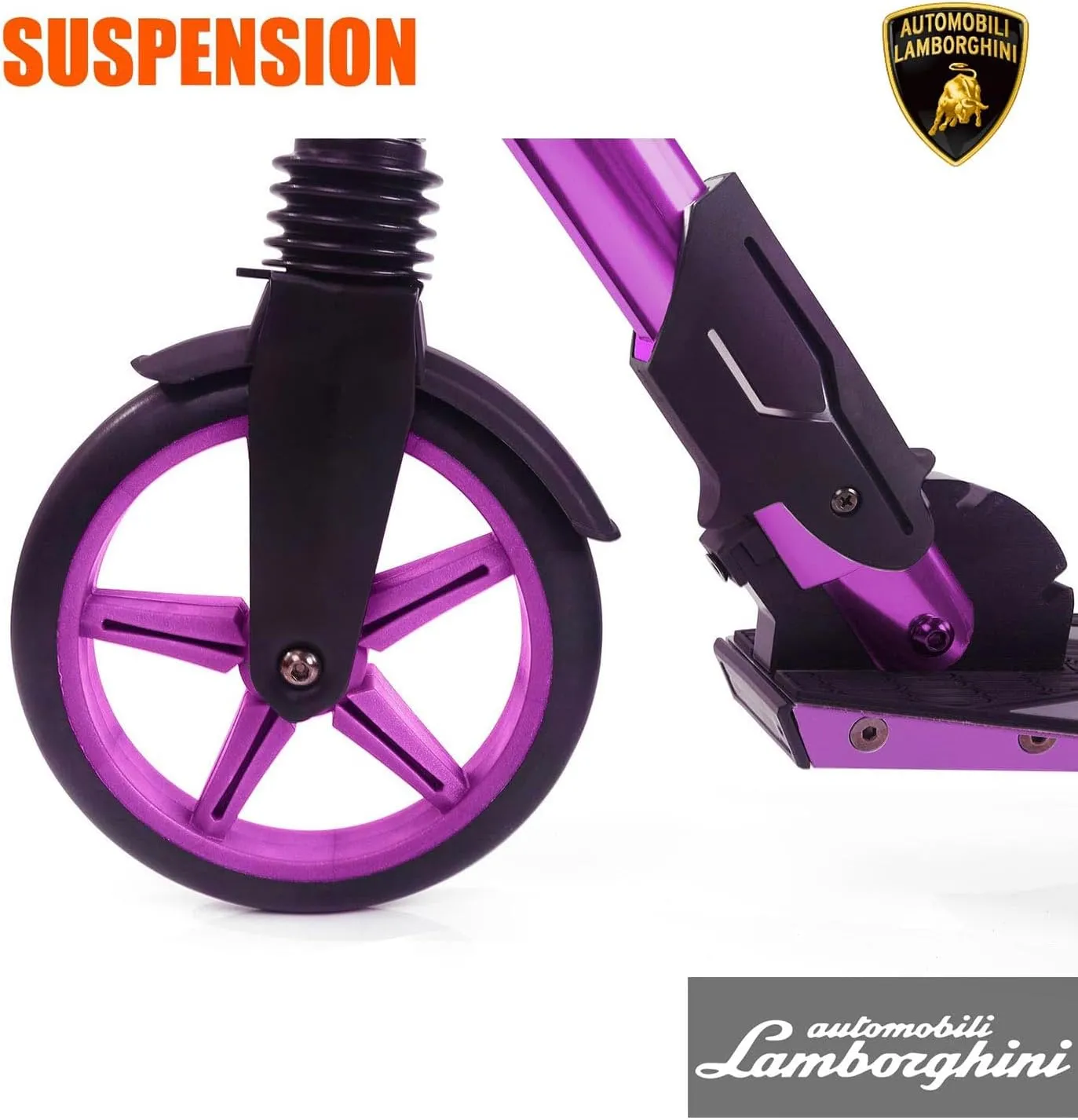 Lamborghini Kick Scooters for Kids Ages 8-12 - Premium Kids Scooter with Foldable Aluminum Frame and Adjustable Handlebars