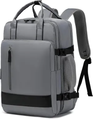 Large Travel Backpack for Women, 40L Carry On Backpack Airline Flight Approved with USB Charging Port Shoes Compartment, Personal Luggage Backpack Casual Daypack 15.6 Inch Laptop Backpack