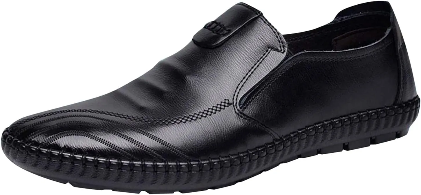 Leather Shoes for Men Comfort Soft Fashion Dress Sneakers Loafers Mens Oxfords Walking Dress Sneakers Shoe