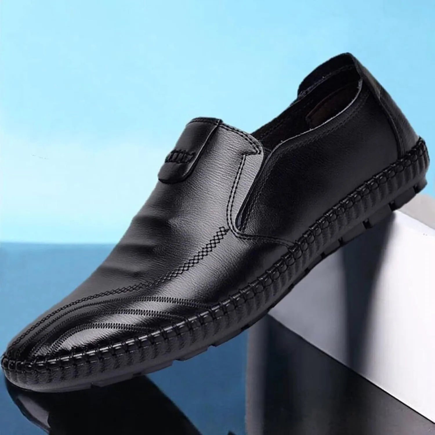 Leather Shoes for Men Comfort Soft Fashion Dress Sneakers Loafers Mens Oxfords Walking Dress Sneakers Shoe