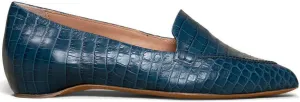 LEHOOR Women Casual Pointed Toe Loafer Flats Shoes Slip On Suede Penny Loafers Flat Heel Closed Pointy Toe Driver Coach Office Loafers Crocodile Snakeskin Flats Dressy Comfort Fall Retro 4-11 M US