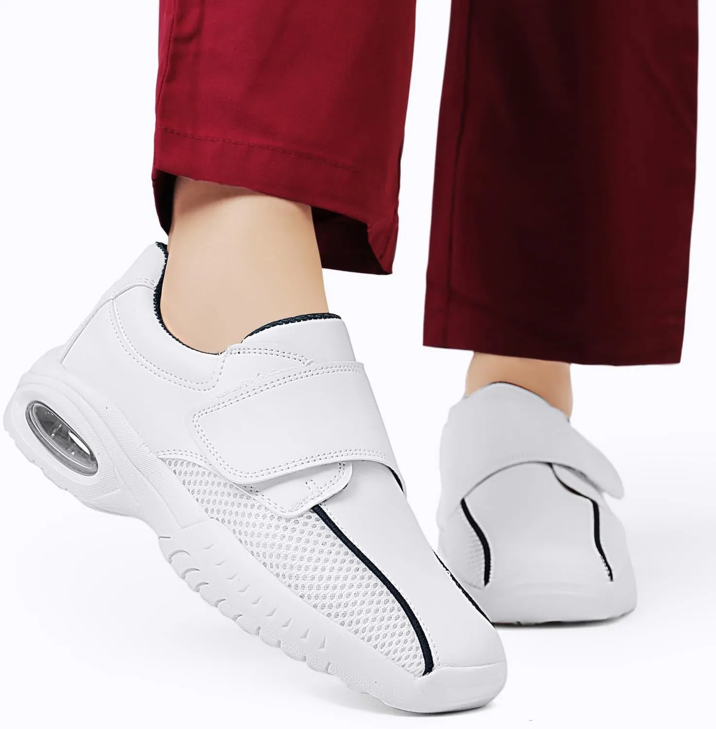 LGY Women's Lightweight Healthcare Nursing Shoes Comfortable Slip-Resistant Work and Gardening Food Service Foot