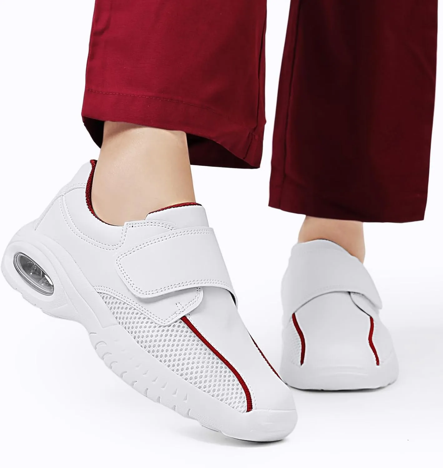 LGY Women's Lightweight Healthcare Nursing Shoes Comfortable Slip-Resistant Work and Gardening Food Service Foot