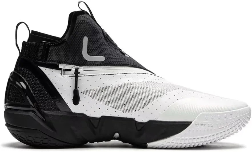 LI-NING BADFIVE Men's Reflective Lightweight High Rebound Mid Top Basketball Outdoor Shoes ABFU031