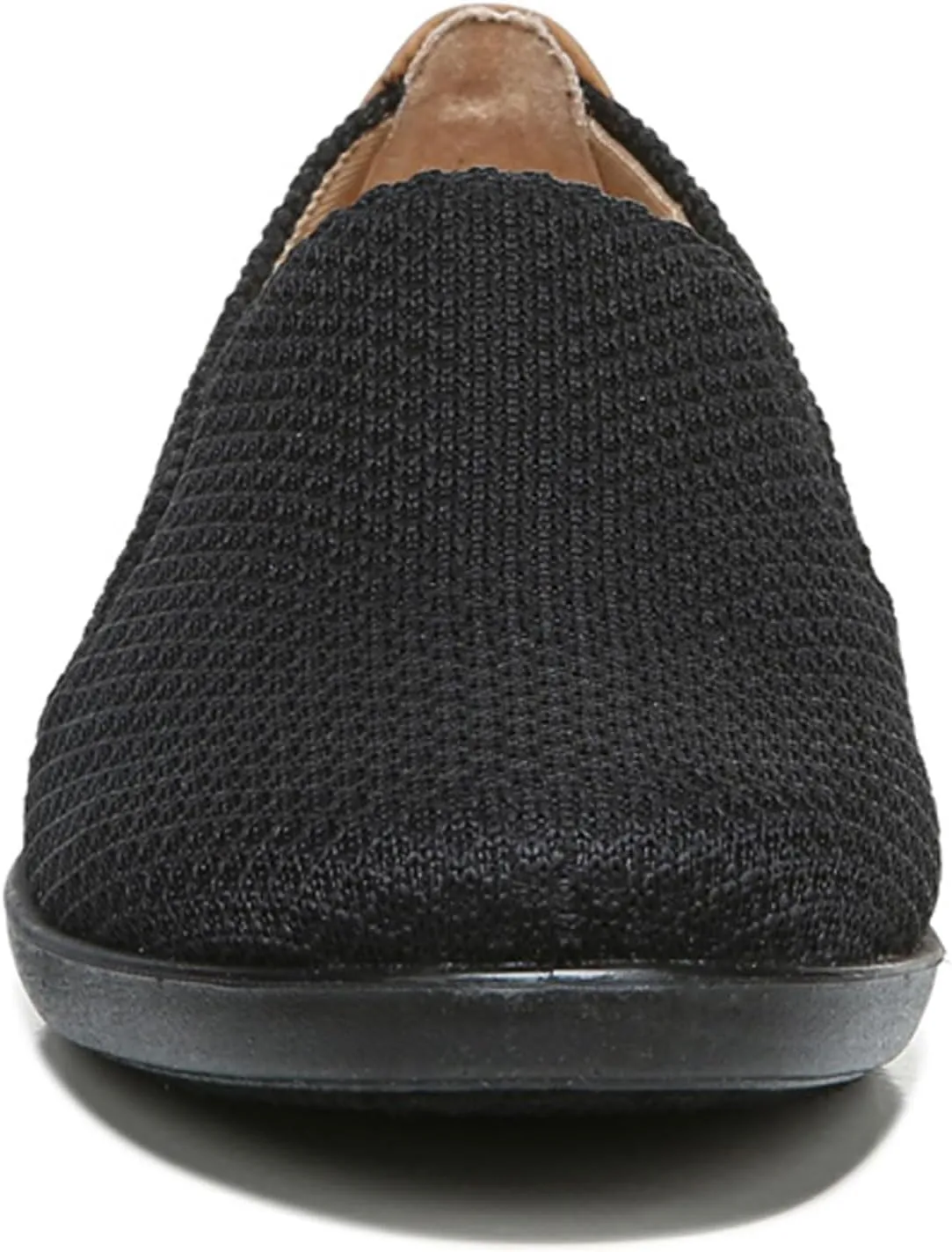 Life Stride Womens Next Level Slip-On Sneaker, Black/Tan, 7.5 US