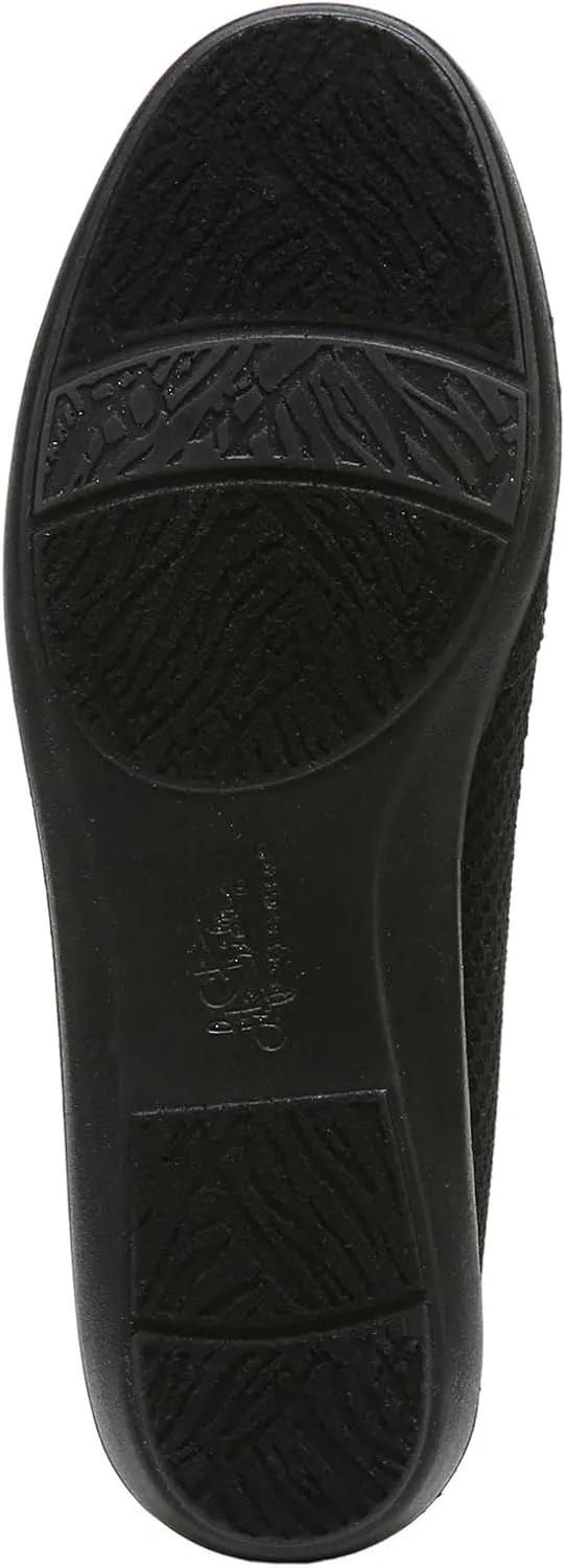 Life Stride Womens Next Level Slip-On Sneaker, Black/Tan, 7.5 US