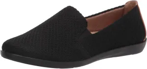 Life Stride Womens Next Level Slip-On Sneaker, Black/Tan, 7.5 US