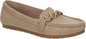 Lizbeth - Women's Slip-On Moc Toe Faux Leather Penny Loafer