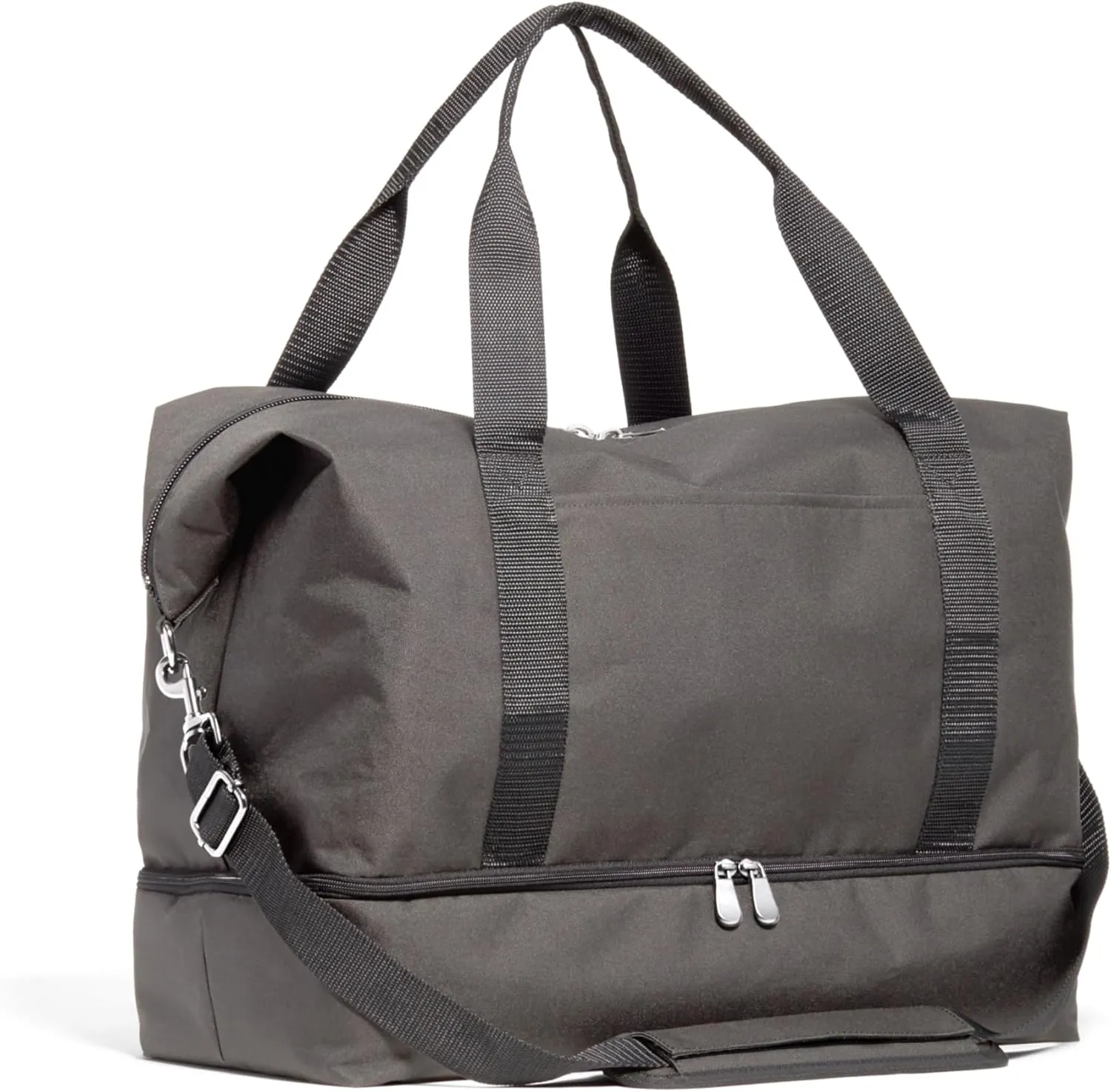 Lo & Sons Catalina Deluxe Weekender - Recycled Poly Large Capacity (49L) Travel Duffel With Shoe Compartment, Luggage Sleeve, Padded Strap | Versatile Durable Bag For Women, Men for Weekend, Carry On