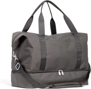 Lo & Sons Catalina Deluxe Weekender - Recycled Poly Large Capacity (49L) Travel Duffel With Shoe Compartment, Luggage Sleeve, Padded Strap | Versatile Durable Bag For Women, Men for Weekend, Carry On