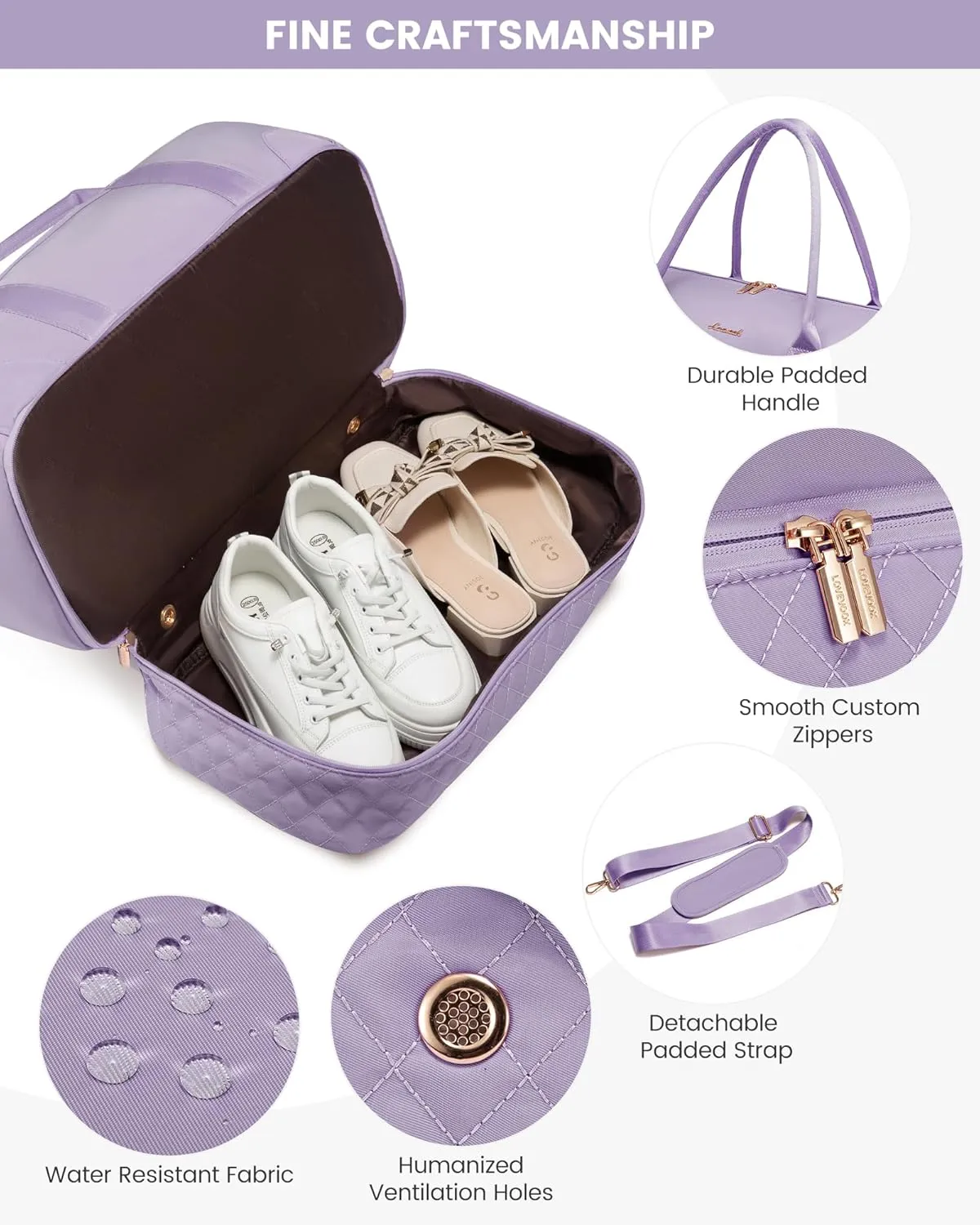 LOVEVOOK Travel Bag,Weekender Bag for Women Travel Duffle Bag with Shoe Compartment,Carry on Overnight Bag with Wet Pocket,Gym Yoga Duffel Bag,Hospital Bags for Labor and Delivery,3 Pcs Set
