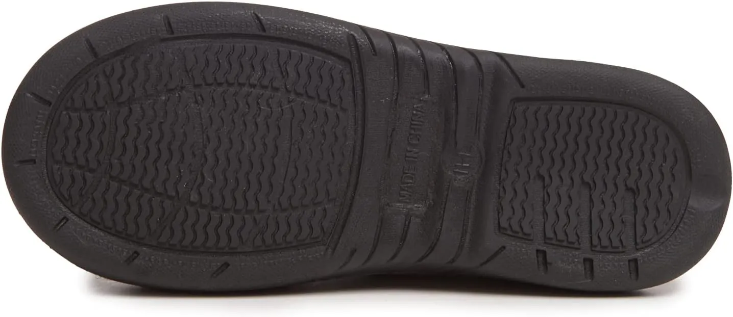 Lucky Brand Boy's Faux Wool Clog Slippers with Memory Foam