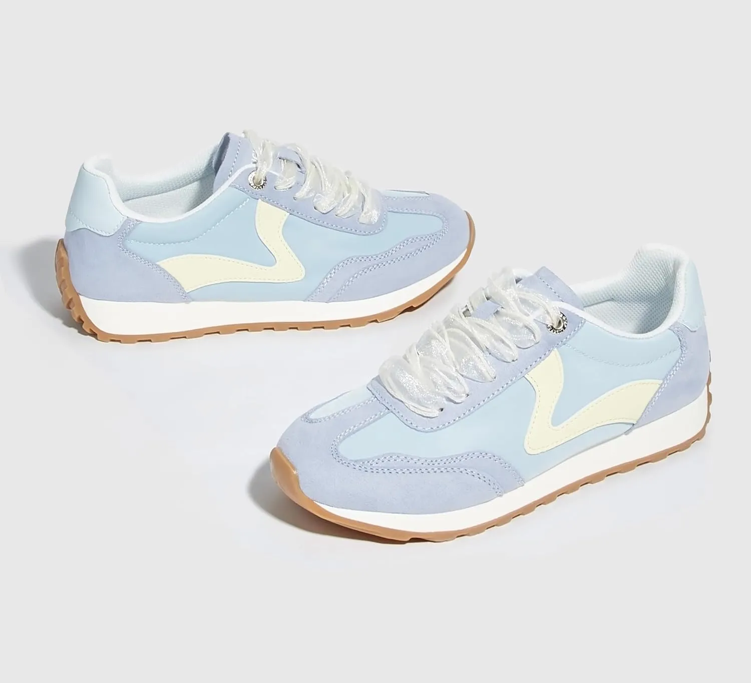 LUCKY STEP Women's Fashion Sneakers Trendy Tennis Shoes Neutral Stylish Retro Trainers Casual Running Walking Shoes