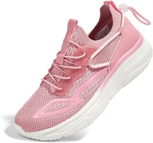 LUCKY STEP Women's Slip On Walking Shoes Mesh Tennis Workout Comfortable Lightweight Athletic Gym Trainers Stylish Breathable Fashion Sneakers