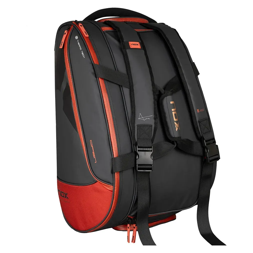 Luxury Open Series Padel Bag Black and Red
