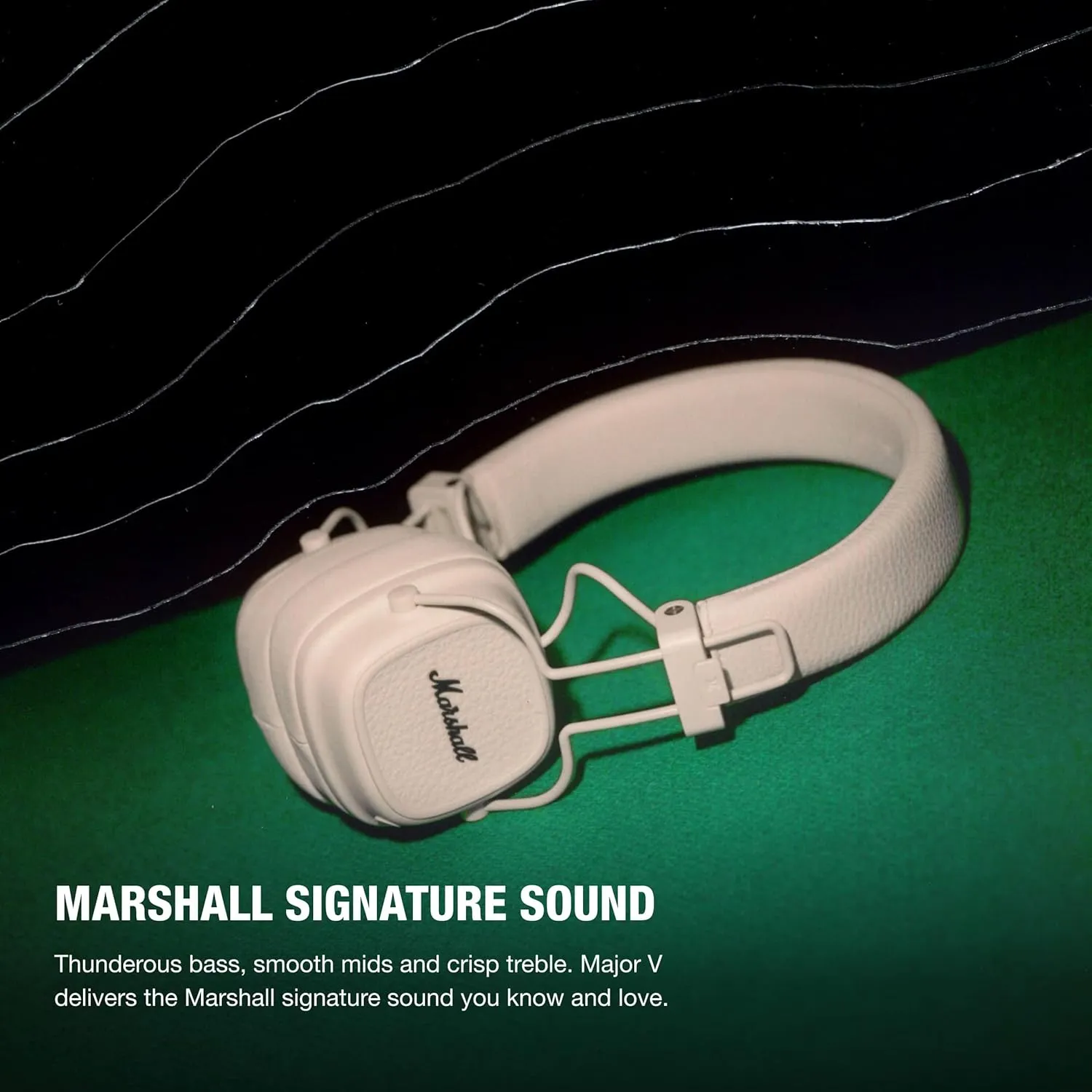 Marshall Major V On-Ear Bluetooth Headphone, Cream