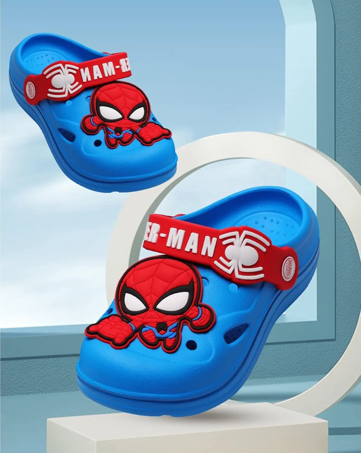 Marvel Spider-Man Avengers Clogs Slip on Water Shoes Casual Summer for Boys Kids Children