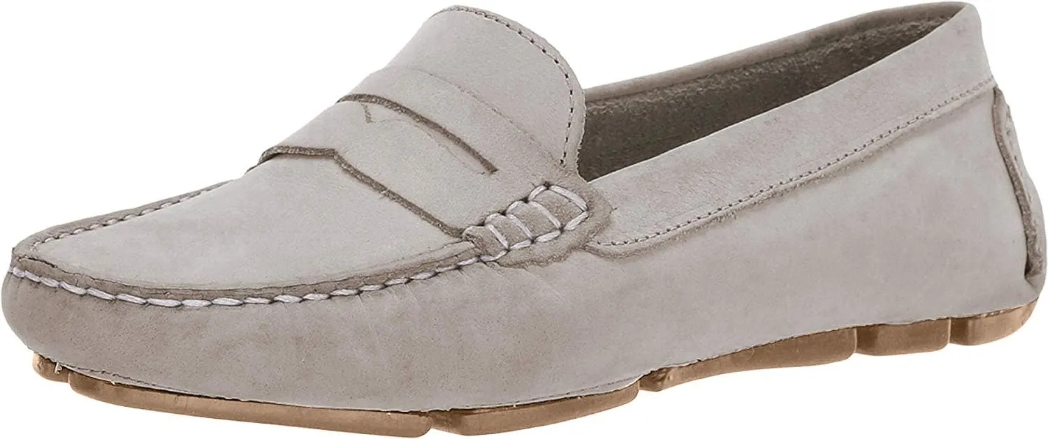 Massimo Matteo Penny Keeper - Loafers for Women - Rich Nubuck - Leather Upper - Cushioned Leather Footbed