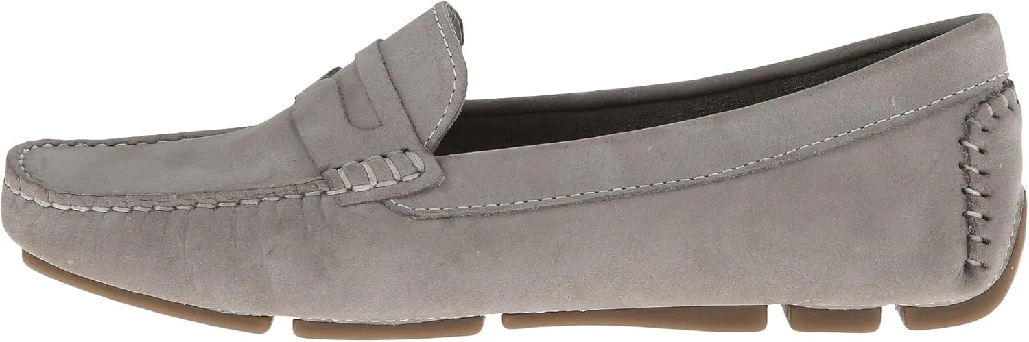 Massimo Matteo Penny Keeper - Loafers for Women - Rich Nubuck - Leather Upper - Cushioned Leather Footbed