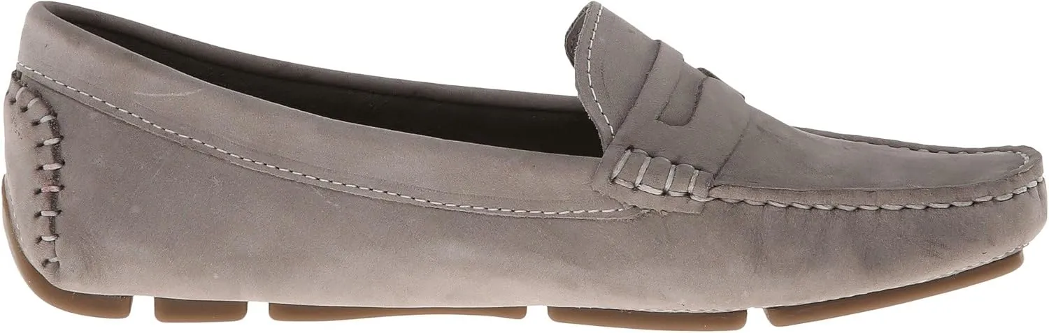 Massimo Matteo Penny Keeper - Loafers for Women - Rich Nubuck - Leather Upper - Cushioned Leather Footbed