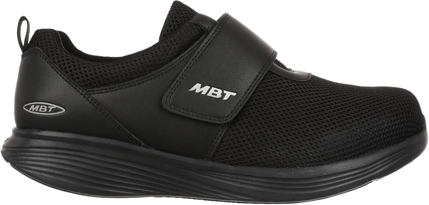 MBT Modena De-Acacia Hook & Loop 4E Diabetic Shoes in Black for Men in Size 13