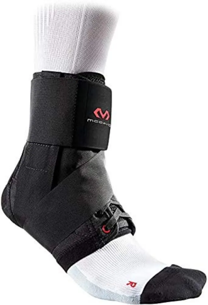 McDavid 195 Ultralight Ankle Brace with Figure-8 Strap, Black, X-Large