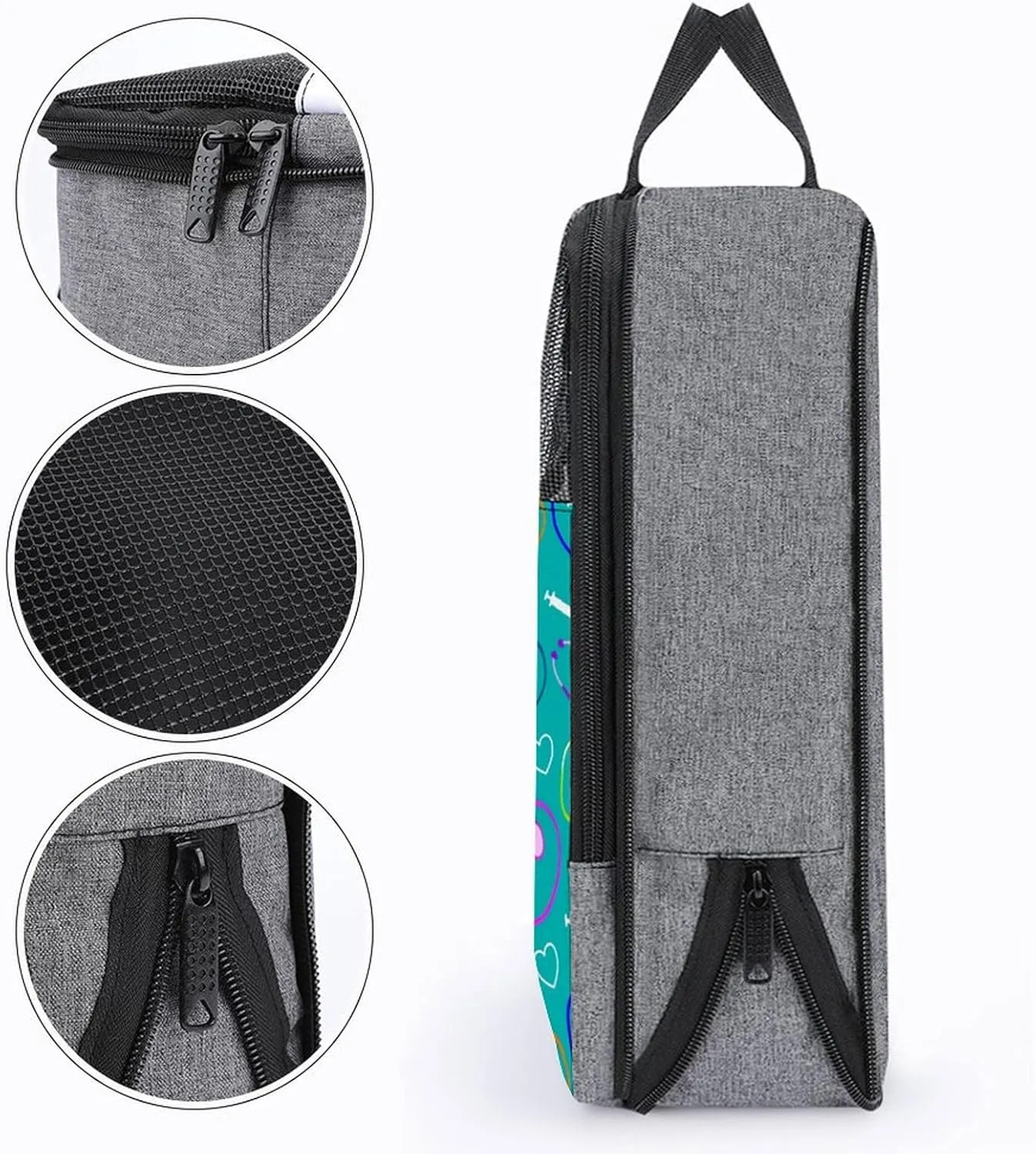Medical Theme Nurse Portable Large Capacity Travel Shoe Bag