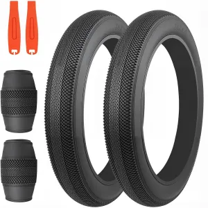 MEGHNA Bike Tire 24 x 4.0 Mountain Bike Tire Fat Tire Diamond Pattern Foldable Replacement for Snow Bike Beach Cruiser MTB Electric Bike (24 x 4.0-2 Pack, no Tubes)