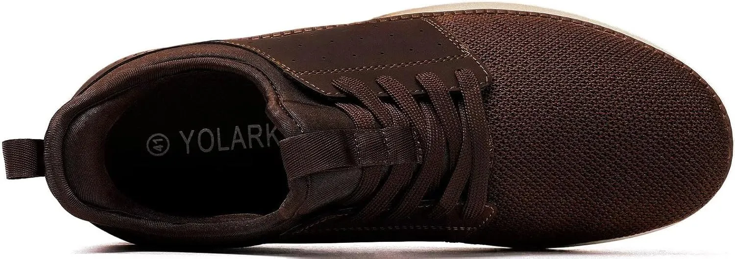 Men Casual Dress Shoes Hands Free Slip On Laceless Fashion Sneakers Lightweight Breathable Walking Shoes Gym Tennis Athletic