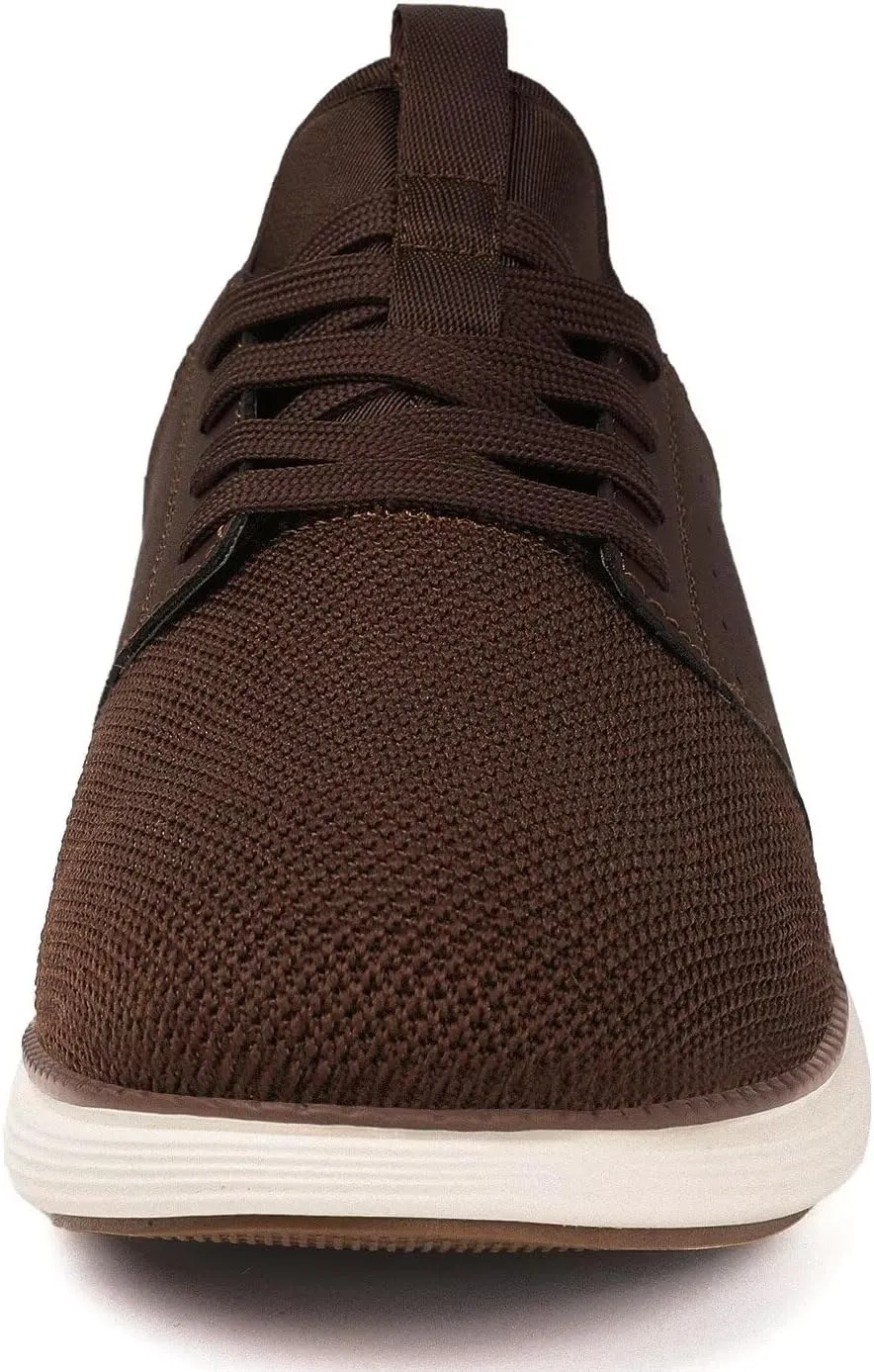 Men Casual Dress Shoes Hands Free Slip On Laceless Fashion Sneakers Lightweight Breathable Walking Shoes Gym Tennis Athletic