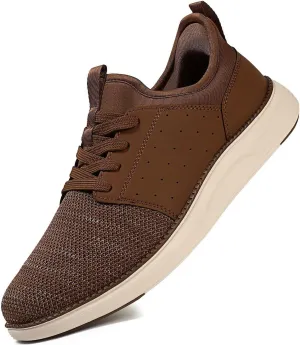 Men Casual Dress Shoes Hands Free Slip On Laceless Fashion Sneakers Lightweight Breathable Walking Shoes Gym Tennis Athletic