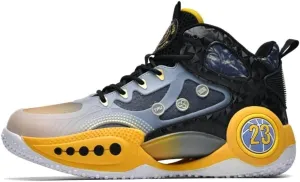 Men's Basketball Shoes Anti Slip Breathable Outdoor Fashion Graffiti Sports Boots