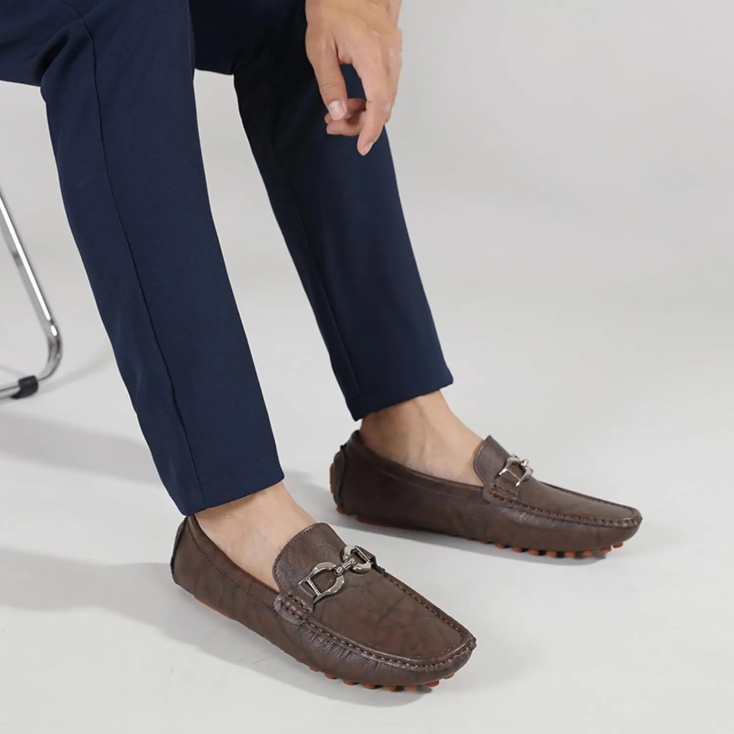 Men's Classic Penny Slip - On Loafer, Made of Cowhide Leather, with Soft Sole. Loafer for Men, Comfortable Men's Business Casual, Driving and Boat Shoes