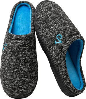 Men's Cozy House Slippers Indoor Shoes Memory Foam Insoles & Rubber Soles
